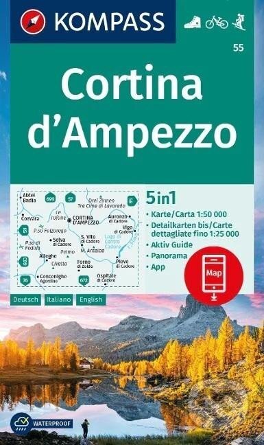 Cortina d´Ampezzo 1:50 000, Marco Polo, 2022