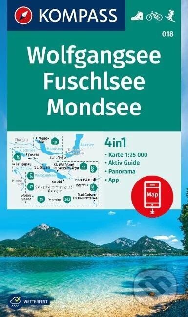 Wolfgangsee, Fuschlsee, Mondsee 1:25 000, Marco Polo, 2023