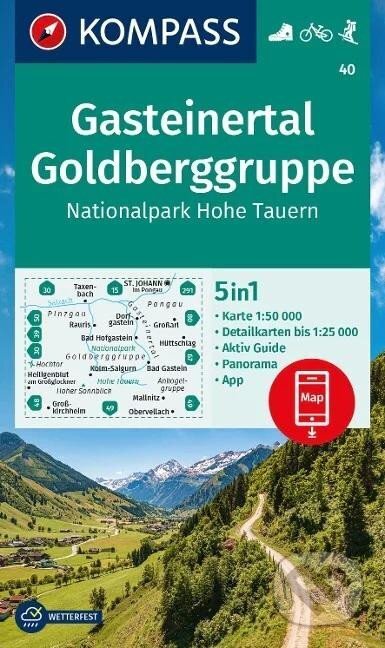 Gasteinské údolí, Goldberg Group, Národní park Vysoké Taury 1:50 000, Marco Polo, 2023