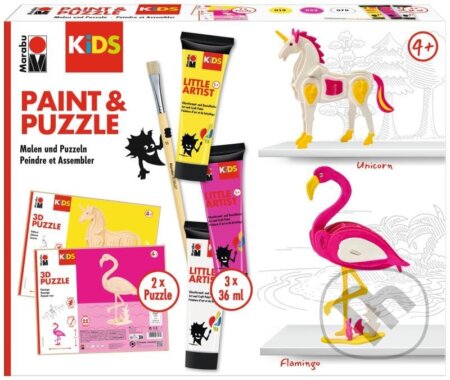 Marabu KiDS Little Artist Paint&Puzzle - Unicorn