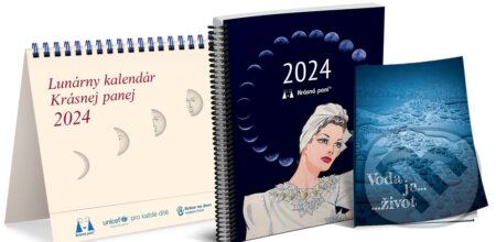 Stolový Lunárny kalendár Krásnej panej 2024 - Žofie Kanyzová a kolektív, Krásná paní, 2023
