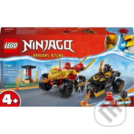 LEGO® NINJAGO® 71789 Kai a Ras v súboji auta s motorkou, LEGO, 2023