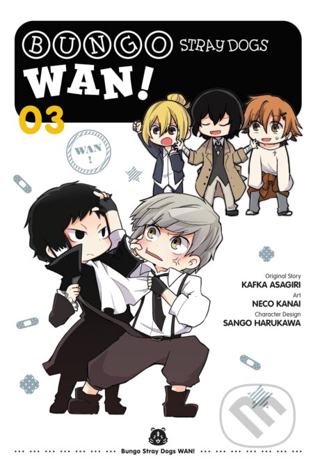 Bungo Stray Dogs: Wan! 3 - Kafka Asagiri, Sango Harukawa (ilustrátor), Neco Kanai (ilustrátor), Yen Press, 2022