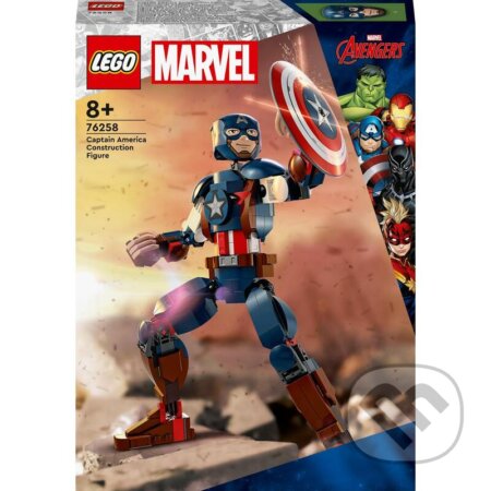 LEGO® Marvel 76258 Zostaviteľná figúrka: Captain America, LEGO, 2023