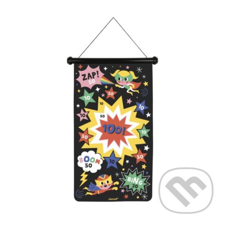 Superhrdinovia (Magnetický terč so šípkami bez hrotov)