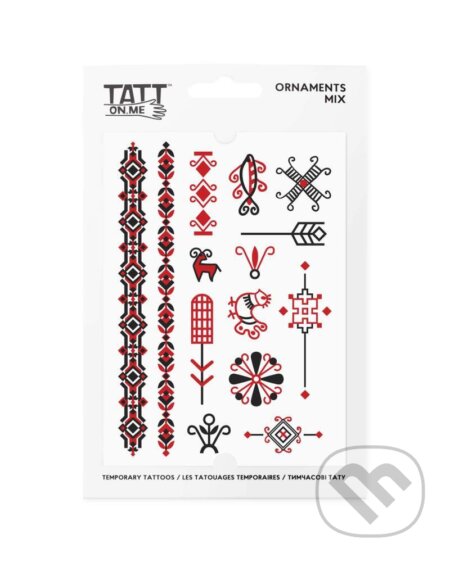 TATTonMe Vodeodolné dočasné tetovačky Ľudové vzory mix
