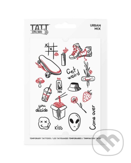 TATTonMe Vodeodolné dočasné tetovačky V meste mix