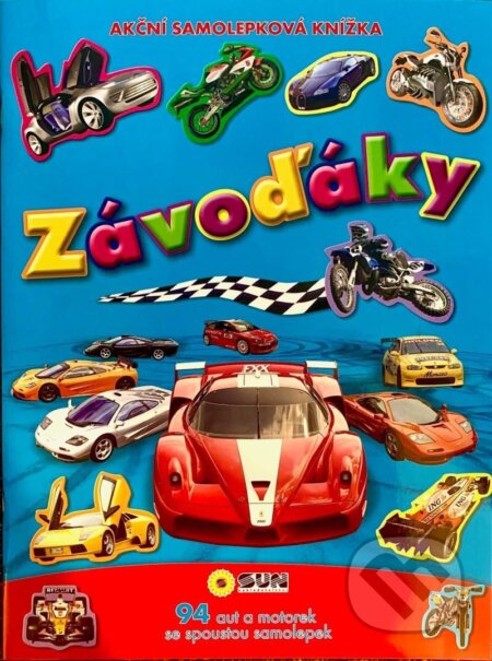 Závoďáky (Akční samolepková knížka) - kniha z kategorie Úkoly pro děti
