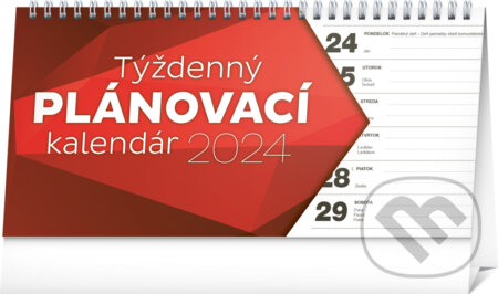 Stolový kalendár Plánovací riadkový 2024, Notique, 2023