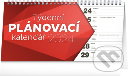 Stolní kalendář Plánovací řádkový 2024, Notique, 2023