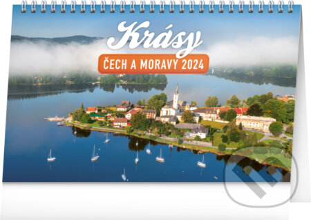 Stolní kalendář Krásy Čech a Moravy 2024, Notique, 2023