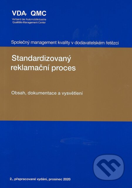 Standardizovaný reklamační proces, Česká společnost pro jakost, 2022