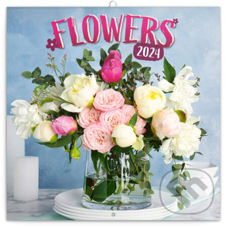 Poznámkový kalendár Flowers 2024, Notique, 2023