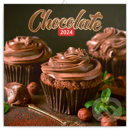 Poznámkový kalendár Chocolate 2024, voňavý, Notique, 2023