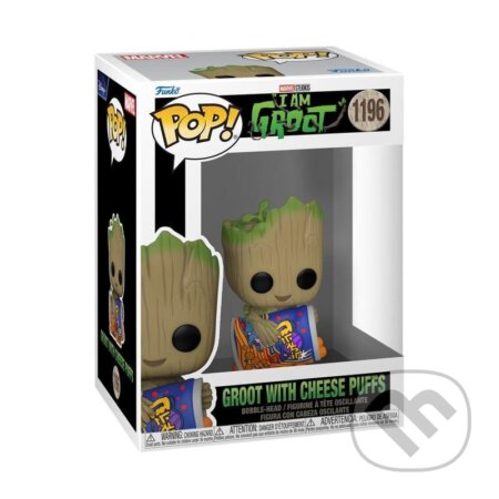 Funko POP Marvel: I Am Groot - Groot w/Cheese Puffs, Funko, 2023