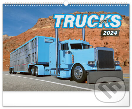 Nástěnný kalendář Trucks 2024, Notique, 2023