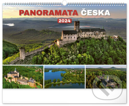 Nástěnný kalendář Panoramata Česka 2024, Notique, 2023
