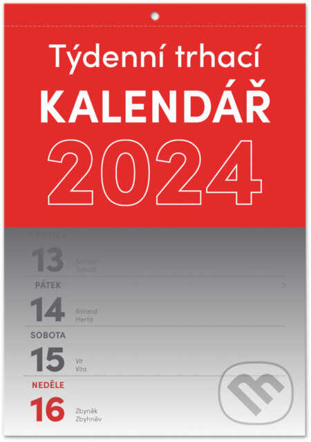 Nástěnný kalendář Trhací týdenní 2024, Notique, 2023