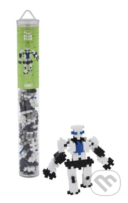 Robot (Plus-Plus stavebnice tuba) - puzzle z kategorie 60 - 300 dílků