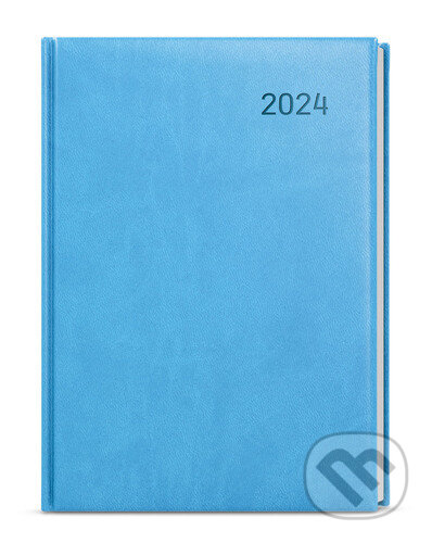 Denní diář 2024 David Vivella A5 světle modrý, Baloušek, 2023