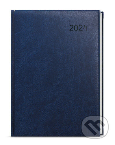 Denní diář 2024 David Vivella A5 modrý, Baloušek, 2023