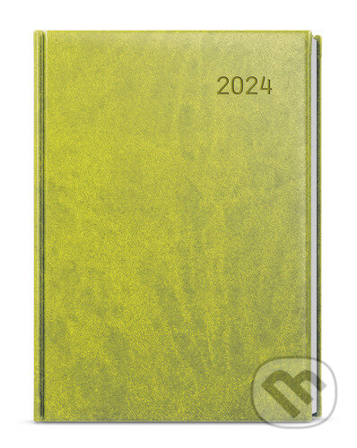 Denní diář 2024 David Vivella A5 zelený, Baloušek, 2023