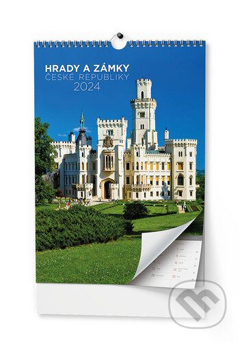 Nástěnný kalendář Hrady a zámky České republiky 2024, Baloušek, 2023