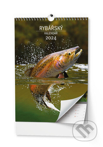 Nástěnný kalendář Rybářský kalendář 2024, Baloušek, 2023