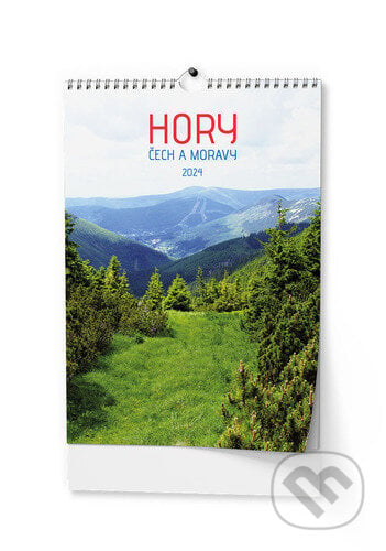 Nástěnný kalendář Hory Čech a Moravy 2024, Baloušek, 2023