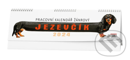 Stolní kalendář Pracovní kalendář žánrový Jezevčík 2024, Baloušek, 2023
