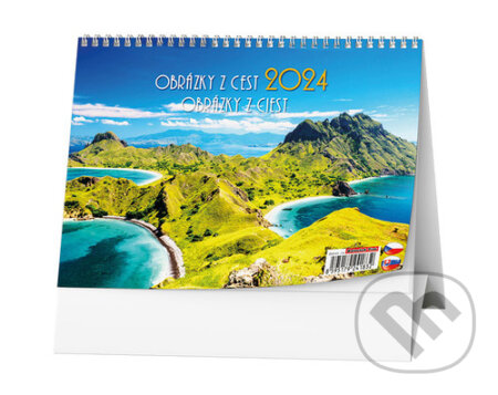 Stolní kalendář Obrázky z cest 2024, Baloušek, 2023