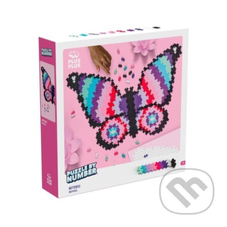 Motýl (Plus-Plus stavebnice Skládej podle čísel) - puzzle z kategorie Maxi dílky