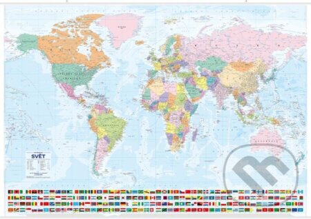 Svět - nástěnná mapa Státy a území, 1:21 000 000, Kartografie Praha, 2023