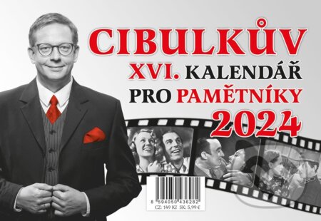 Cibulkův kalendář pro pamětníky 2024 - Martin Vavřík (Ilustrátor), Nakladatelství Fragment, 2023