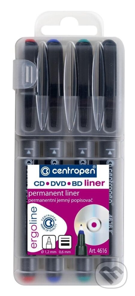 Centropen Liner na CD/DVD/BD 4616 (4 ks), Centropen