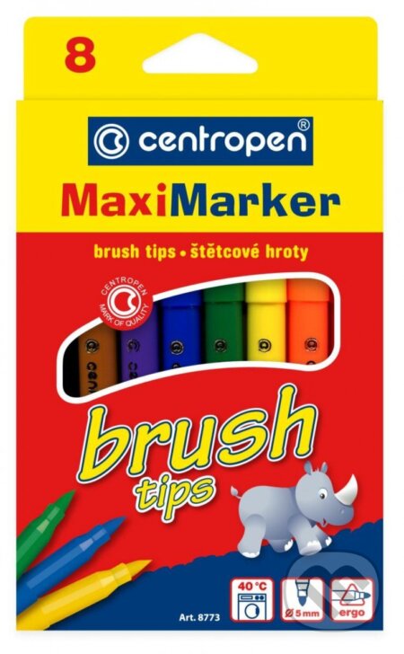 Centropen Značkovač 8773 brush (8 ks)