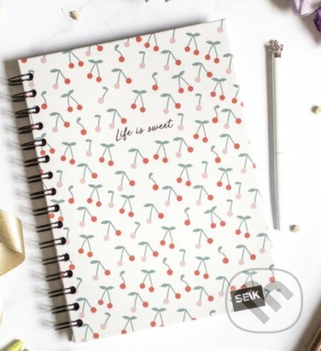 Plánovač - Life is Sweet (pevná, špirálová väzba)