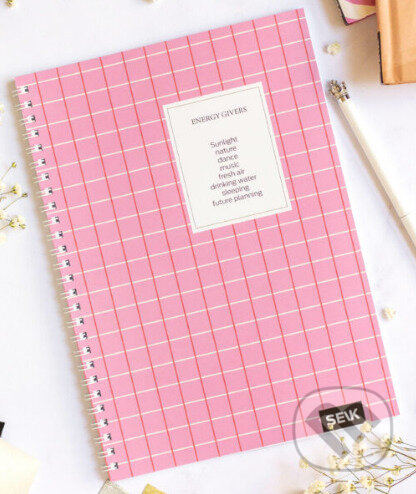 Zápisník - Energy givers (brožovaná, špirálová väzba)