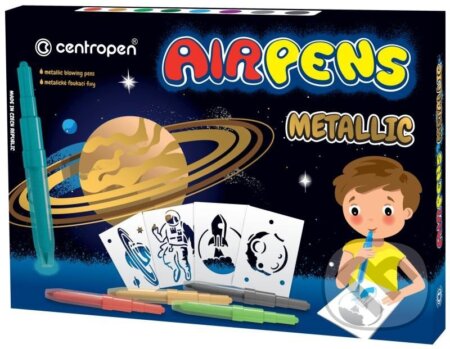 Centropen Foukací fixy Air Pens 1590 Metallic (8 ks)