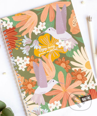 Zápisník - Enjoy every given moment (brožovaná, špirálová väzba)