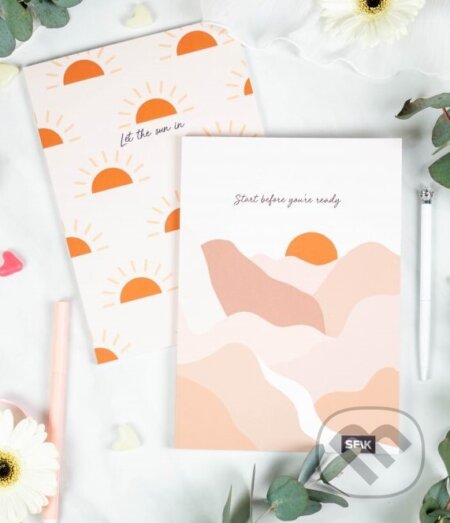 Zápisníky slnko & pláž (set 2 zápisníkov) - neuvedený