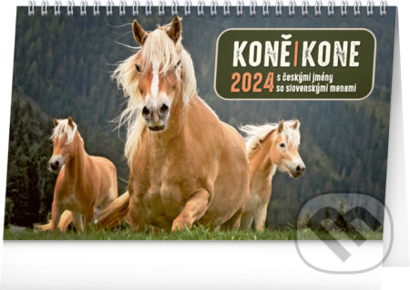 Stolní kalendář Koně – Kone CZ/SK 2024, Notique, 2023
