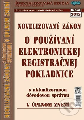 Novelizovaný zákon o používaní elektronickej registračnej pokladnice, Epos, 2015