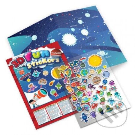 Tajomný vesmír s 3D nálepkami - kniha z kategorie Samolepky