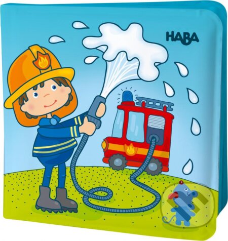 Hračka do vody Mäkká obrázková knižka Požiarnici, Haba, 2023