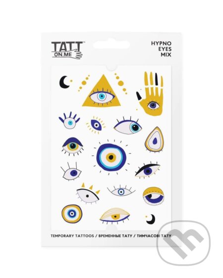 TATTonMe Vodeodolné dočasné tetovačky Hypno Eyes mix, TATTon.me, 2023