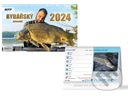 Stolní Rybářský kalendář 2024, MFP, 2023