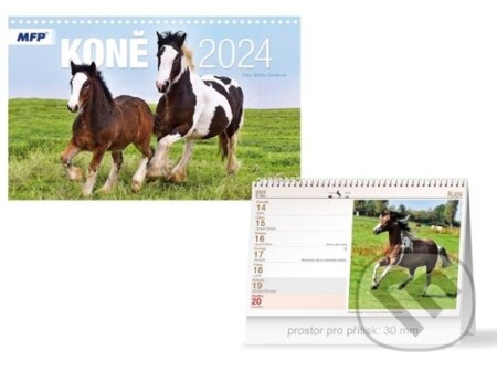 Stolní kalendář Koně 2024, MFP, 2023