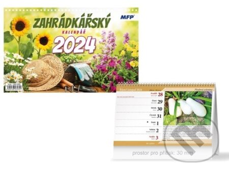 Stolní kalendář Zahrádkářský 2024, MFP, 2023