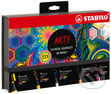 Súprava - Kreatívna sada STABILO ARTY - 55 ks sada